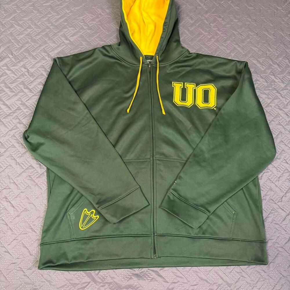 University of Oregon Ducks FullZip Champion College Hoodie Men's Size 2X